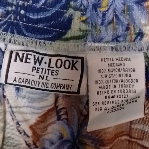 New look petities Hawaiian print maxi button down skirt Petitie medium - Picture 9 of 9